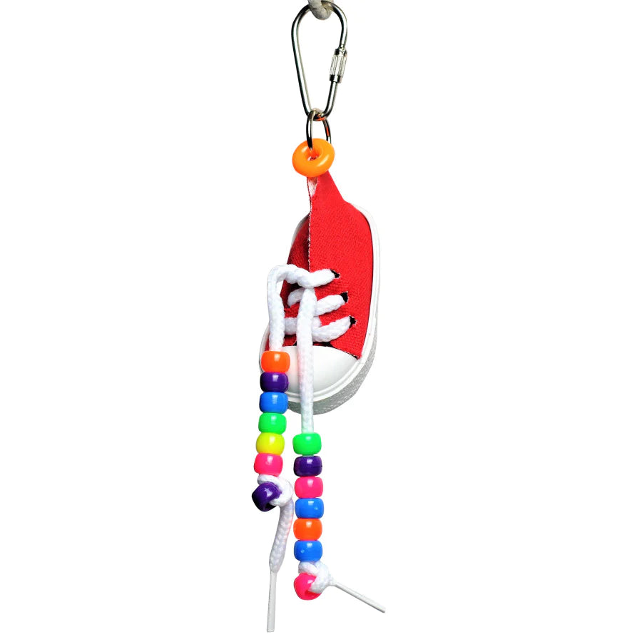 A and E Cages Happy Beaks Sneakers Bird Toy One Size-