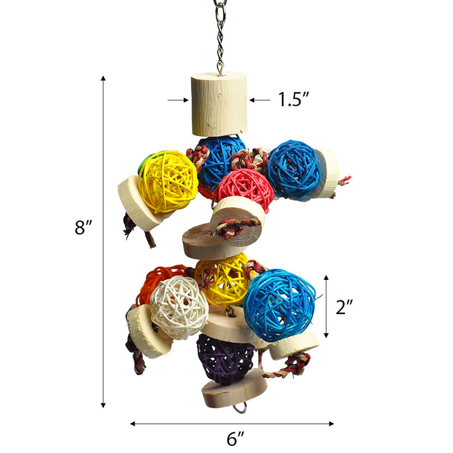 A and E Cages Happy Beaks Ball Thing Bird Toy XS-