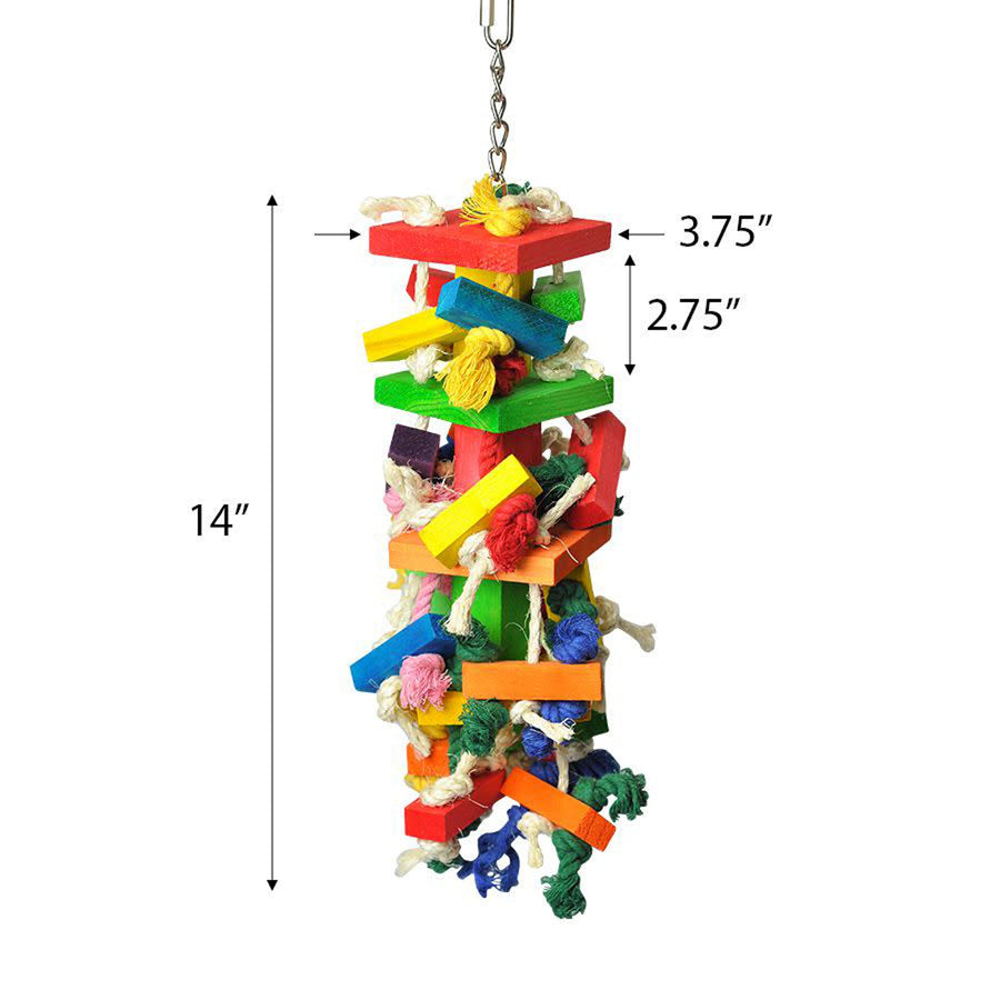 A and E Cages Happy Beaks The Cluster Blocks Bird Toy MD-