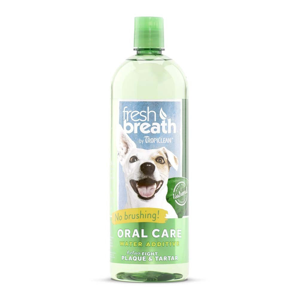 TropiClean Fresh Breath Oral Care Water Additive for Dogs 1ea/33.8 fl oz-