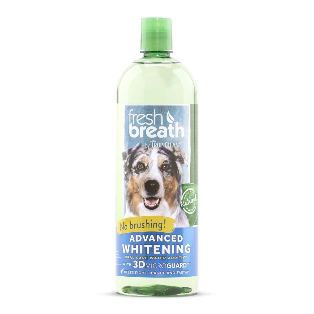 TropiClean Fresh Breath Advanced Whitening Oral Care Water Additive for Dogs 1ea/33.8 fl oz-