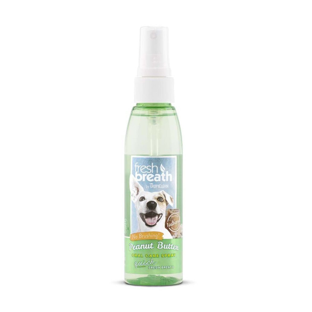 TropiClean Fresh Breath Peanut Butter Oral Care Spray for Dogs 1ea/4 oz-