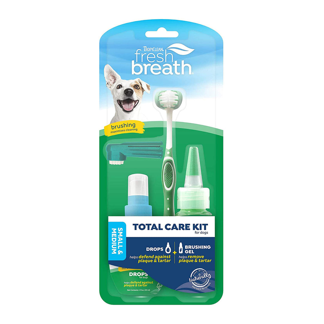 TropiClean Fresh Breath Total Care Kit for Dogs 1ea/SM-