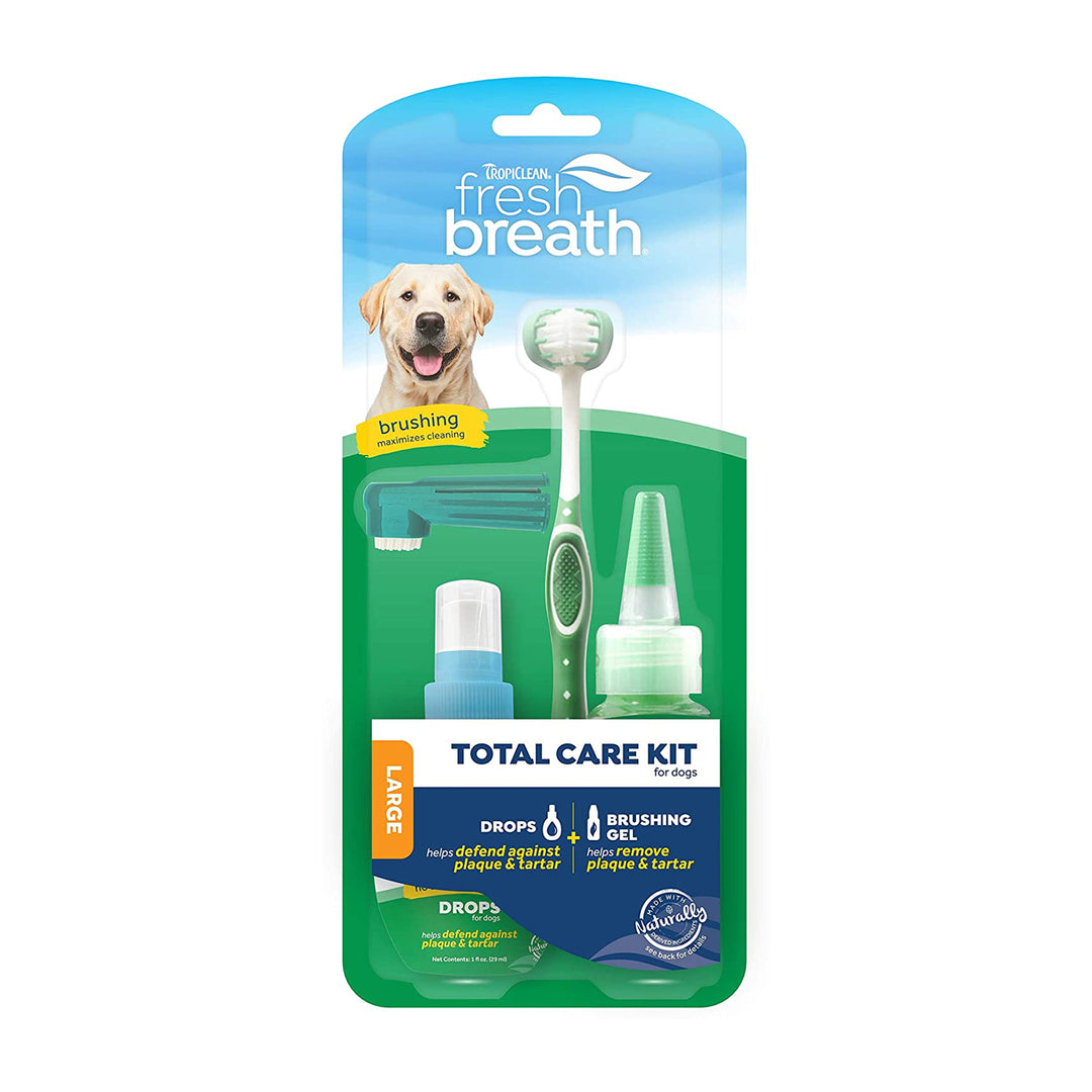 TropiClean Fresh Breath Total Care Kit for Dogs 1ea/LG-