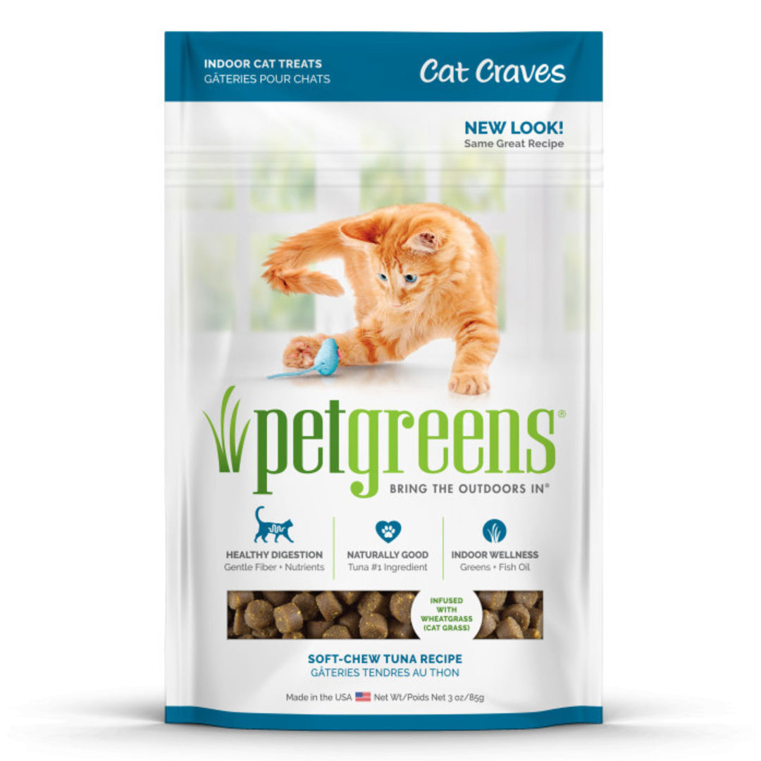 Pet Greens Cat Craves Semi-Moist Soft Cat Treats Tuna 1ea/3 oz-