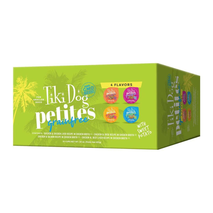 Tiki Pets Dog Aloha Petites Variety Pack 10 Count Box 3Oz (Case Of 10)