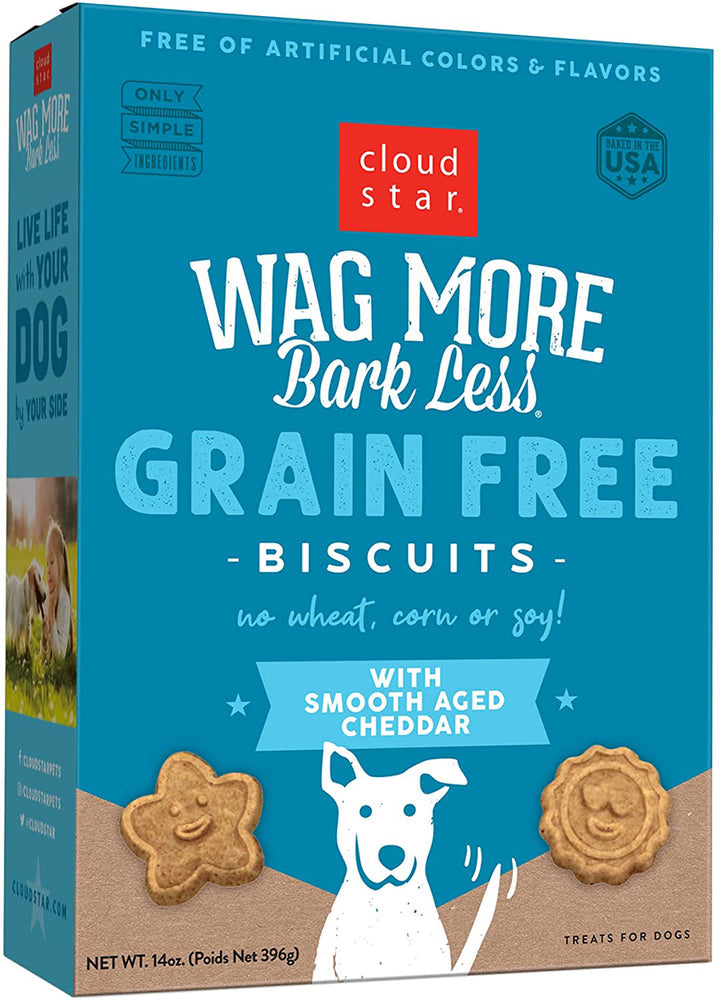 Cloudstar WAGMORE DOG GRAIN FREE BAKED CHEDDAR 14OZ-