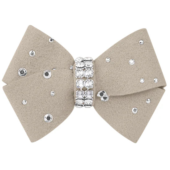 Nouveau Bow Hair Bow with Silver Stardust-XS-Doe-