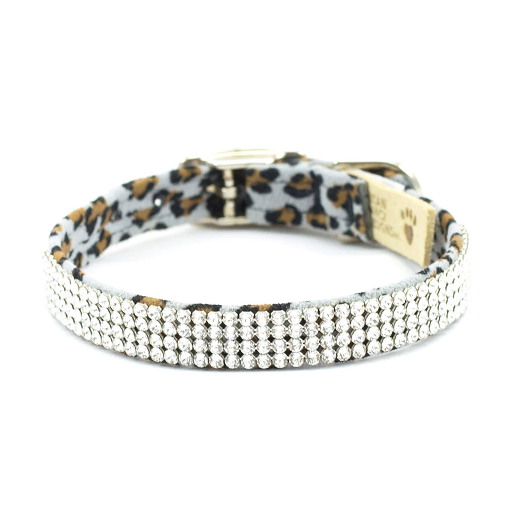 Cheetah Couture 4 Row Giltmore Collar-TC-Platinum Cheetah-