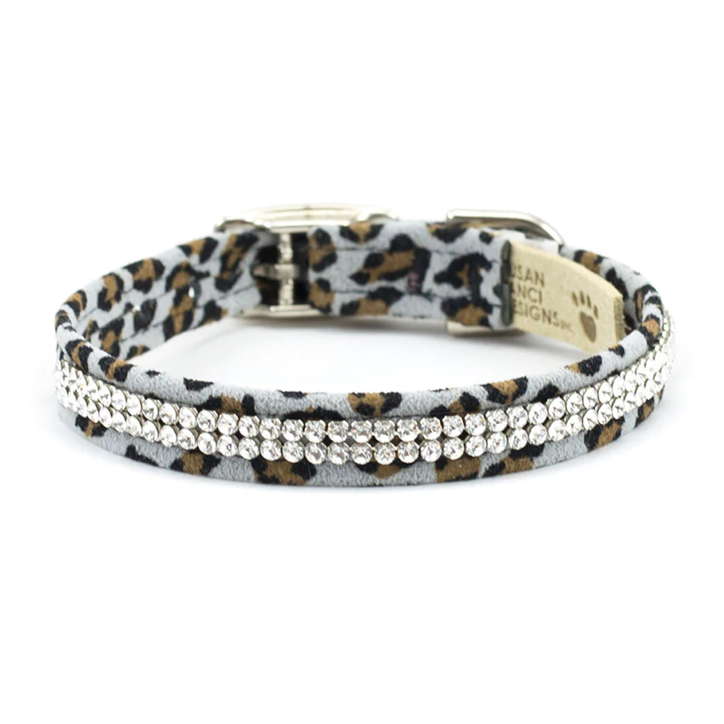 Cheetah Couture 2 Row Giltmore Collar-TC-Platinum Cheetah-