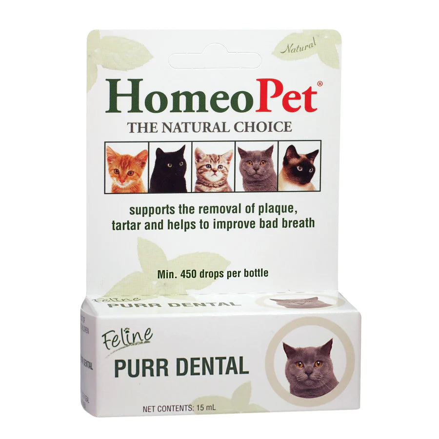 HomeoPet Feline Purr Dental for Cats 1ea/0.51 Fl. oz-