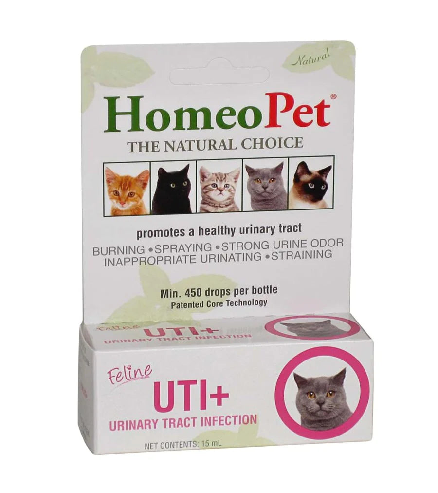 HomeoPet Feline UTI+ Cat Drops 1ea/15 ml-