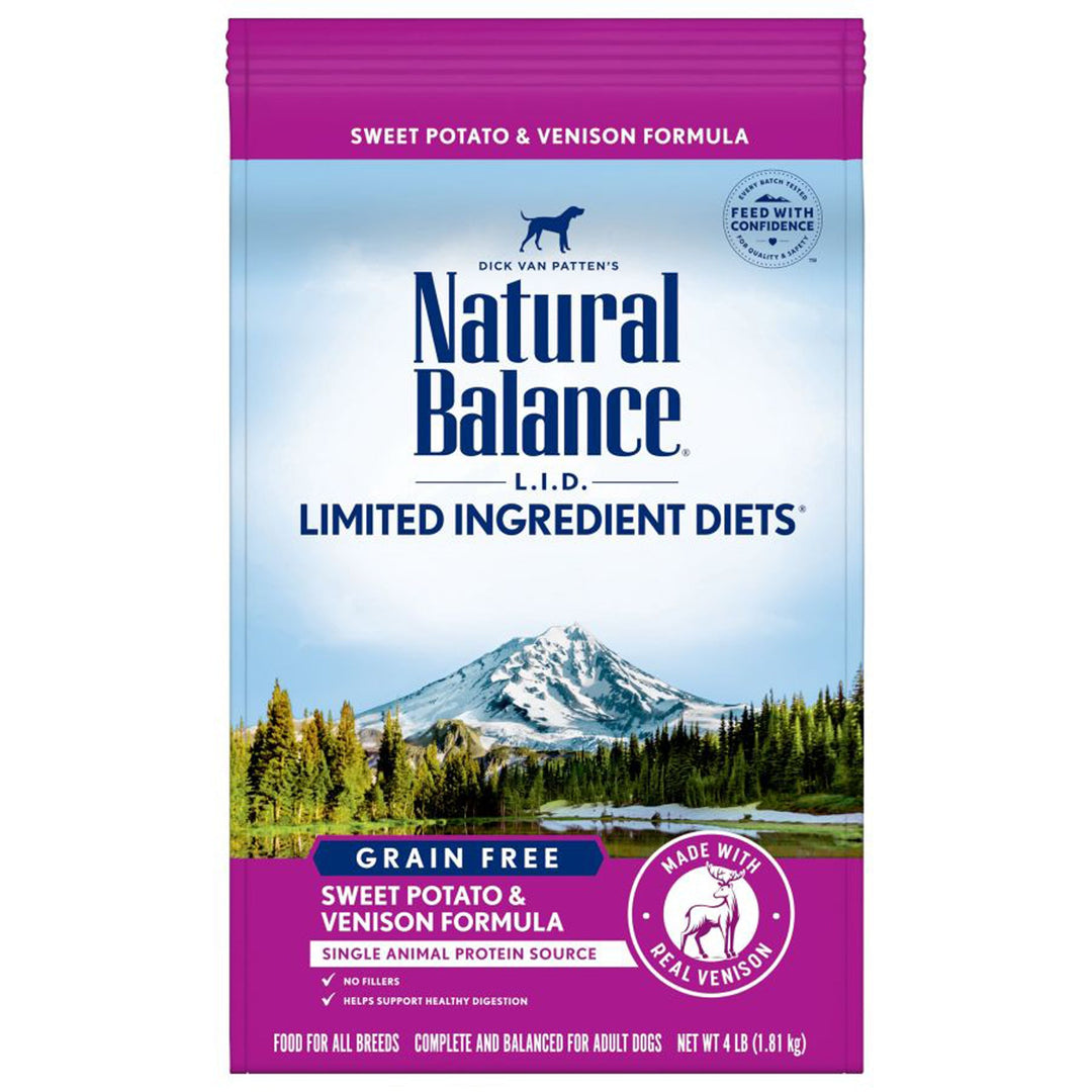 Natural Balance Pet Foods L.I.D. Adult Dry Dog Food Sweet Potato & Venison 1ea/4 lb-