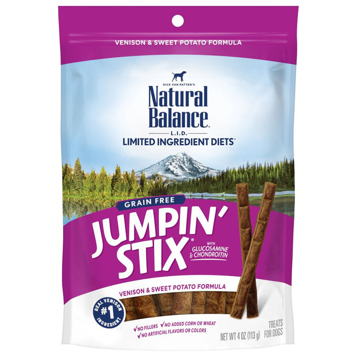 Natural Balance Pet Foods Rewards Jumpin' Stix Soft & Meaty Dog Treats Standard Venison 1ea/4 oz-