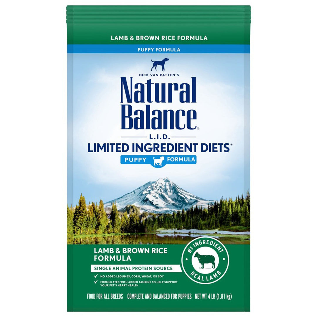 Natural Balance Pet Foods L.I.D. Puppy Dry Dog Food Lamb & Brown Rice 1ea/4 lb-