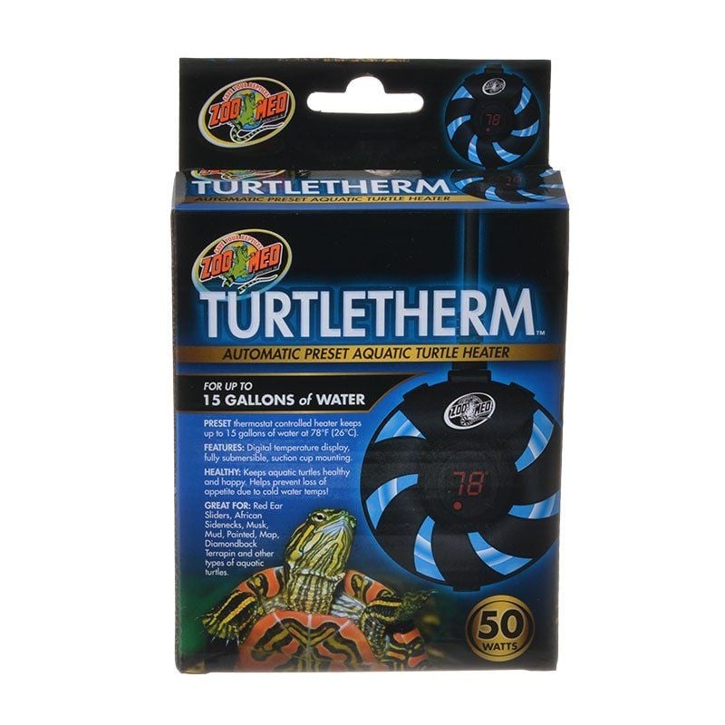 Zoo Med Turtletherm Automatic Preset Aquatic Turtle Heater - 50 Watt (Up to 15 Gallons)-