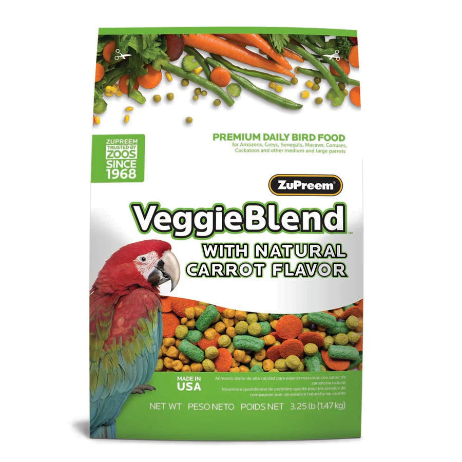 ZuPreem VeggieBlend Bird Food Parrots & Conures 1ea/3.25 lb-