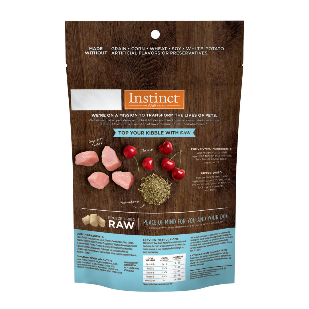 Natures Variety Instinct Raw Boost Mixers Dog Freeze-dried.75oz. Tranquility Turkey Topper (Case of 8)