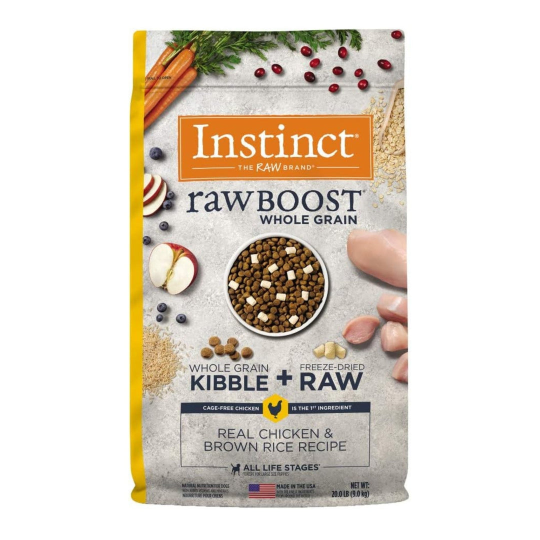 Natures Variety Dog Instinct Raw Boost Wholegrain Chicken Brown Rice 20Lb