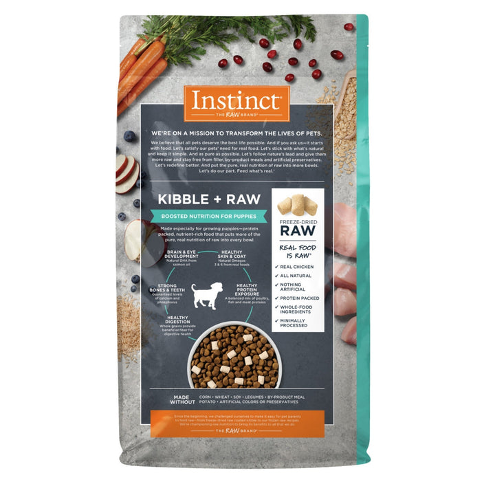 Natures Variety Puppy Instinct Raw Boost Wholegrain Chicken Brown Rice 20Lb