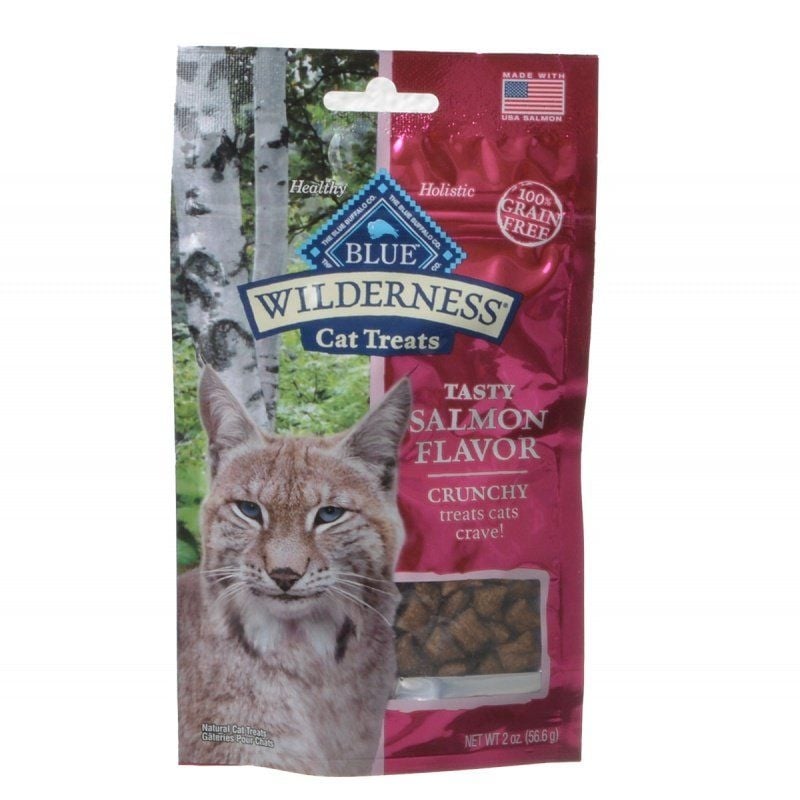 Blue Buffalo Wilderness Crunchy Cat Treats - Tasty Salmon Flavor - 2 oz-