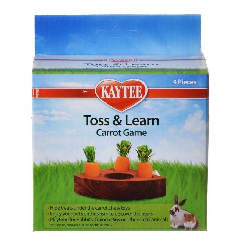 Kaytee Toss & Learn Carrot Game - 1 Pack - (4 Pieces)-