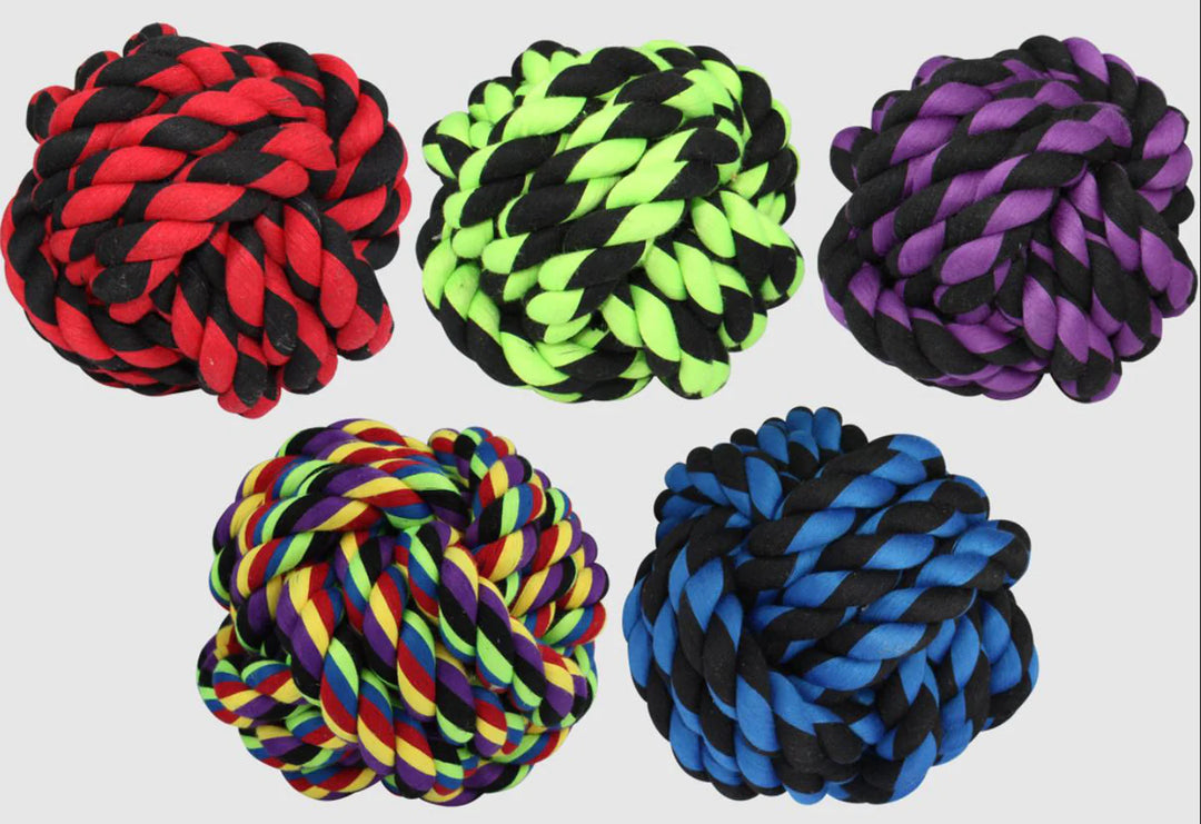 Multipet Nuts For Knots Dog toy Assorted 1ea/4 in-