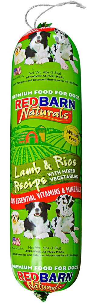 Redbarn Pet Products Dog Food Roll Lamb & Rice 1ea/4 lb