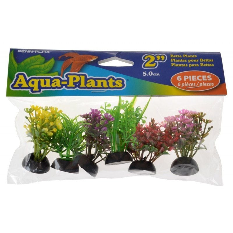 Penn Plax Aqua-Plants Betta Plants - Small - 6 Count-