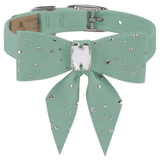 Silver Stardust Tail Bow Collar-TC-Mint-