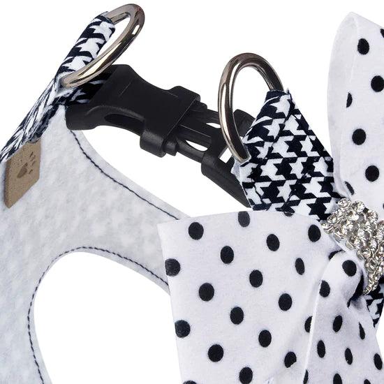 Polka Dot Nouveau Bow Step In Harness-