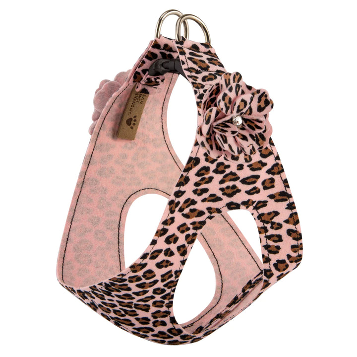 Cheetah Couture Tinkie's Garden Flower Step In Harness-TC-Pink Cheetah-