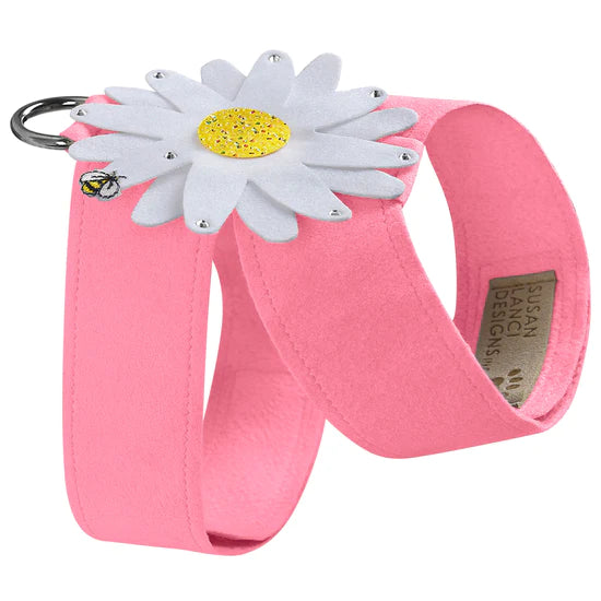 Large Daisy with AB Crystal Stellar Center Tinkie Harness-TC-Prefect Pink-