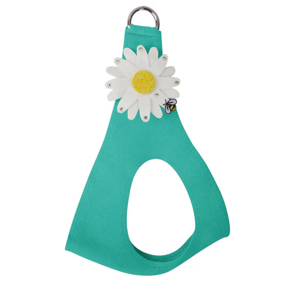 Large Daisy with AB Crystal Stellar Center Step In Harness-Pretty Pastels-TC-Bimini Blue-