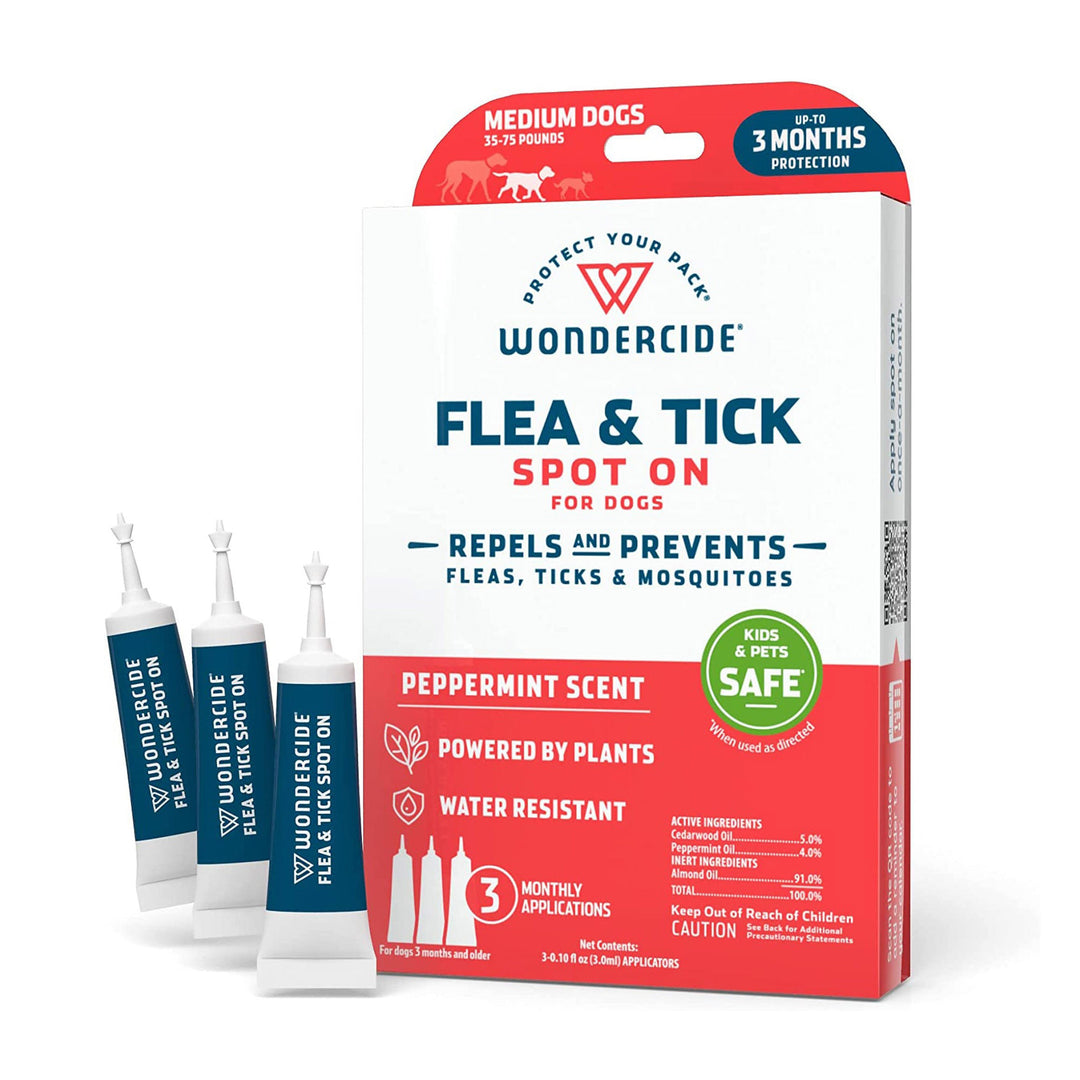 Wondercide Flea And Tick Spot On For Dogs-Medium-Peppermint-