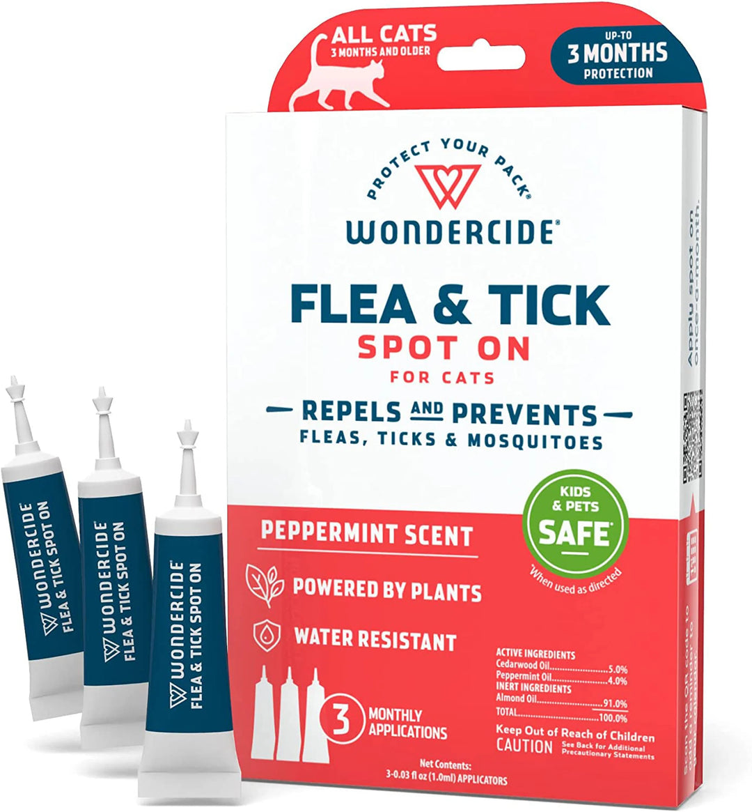 Wondercide Flea and Tick Spot On for Cats-Peppermint-