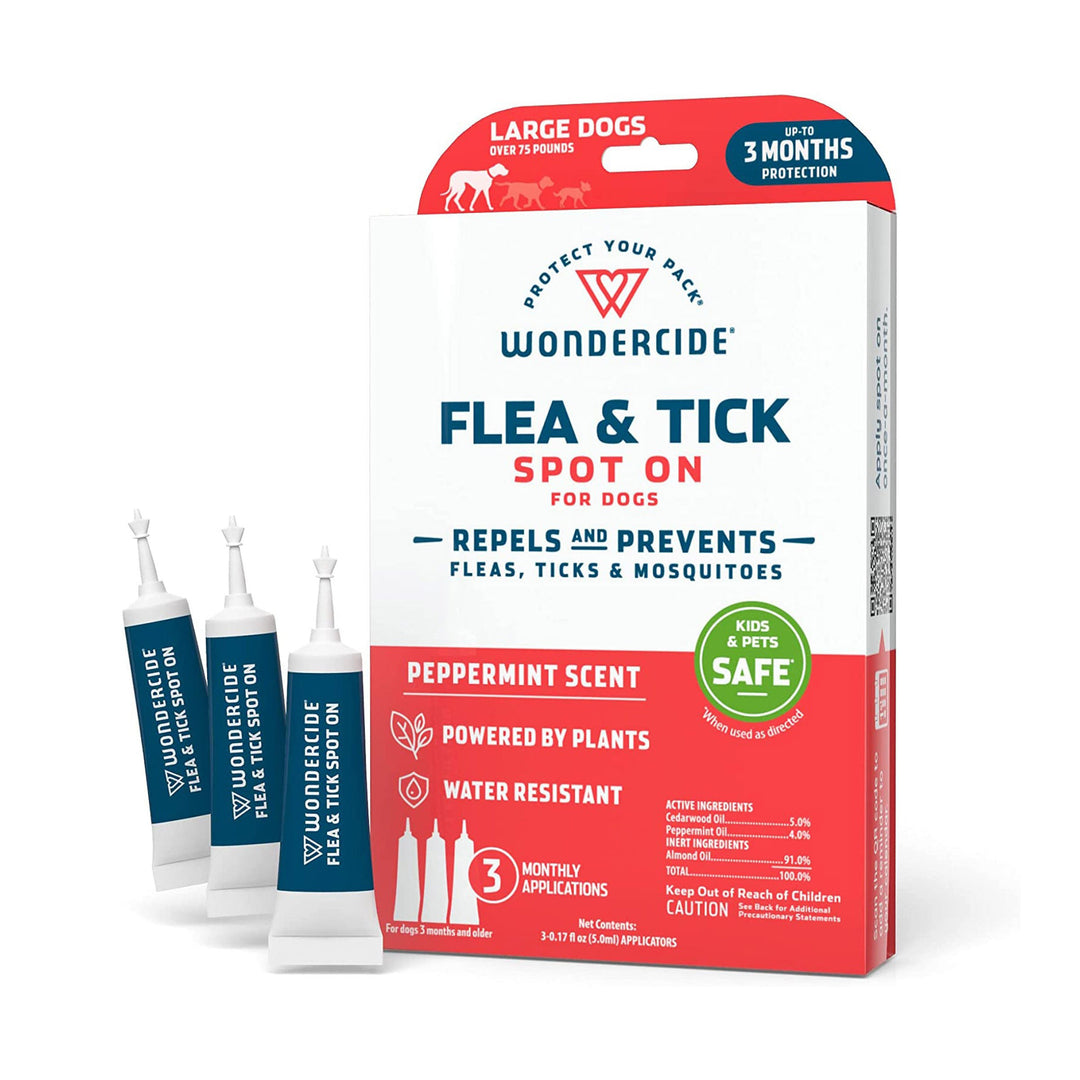 Wondercide Flea And Tick Spot On For Dogs-Large-Peppermint-