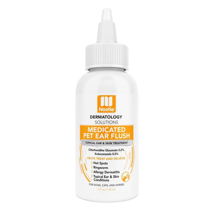 Nootie Dog Dermatology Solutions Medicated ear Flush 4oz-