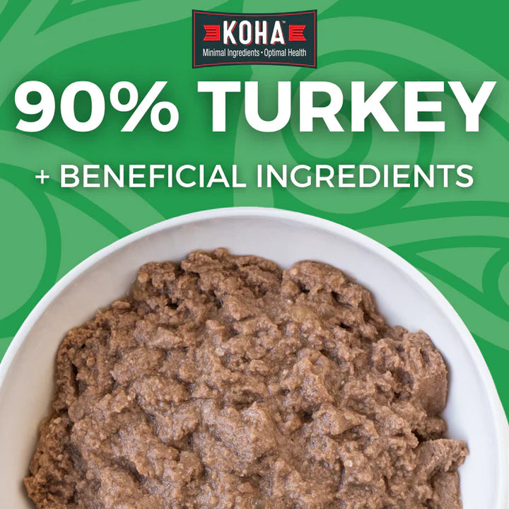 Koha Dog Limited Ingredient Grain Free 90% Turkey 13oz. (Case of 12)