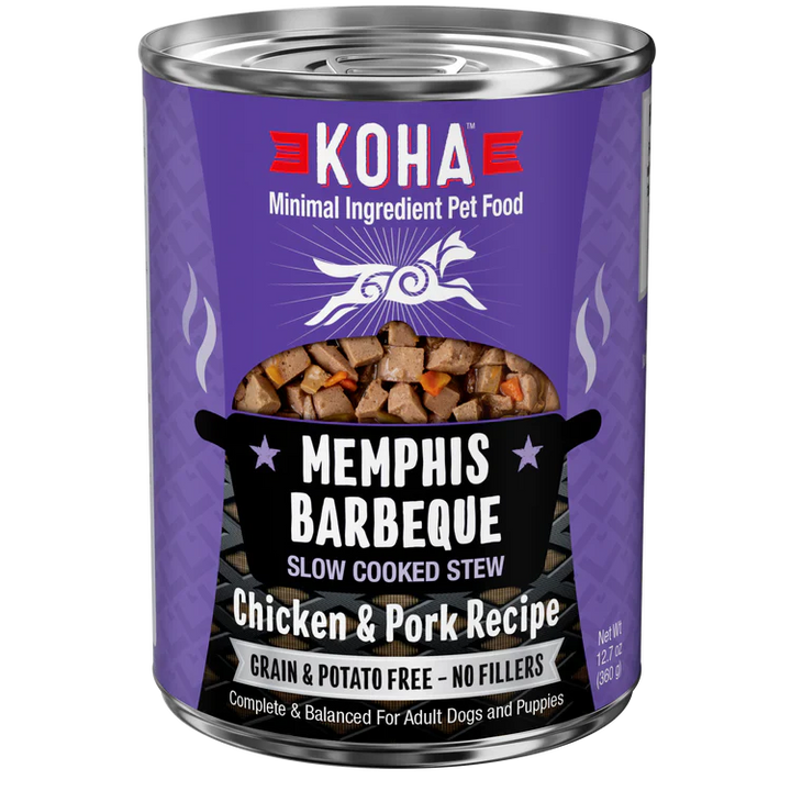 Koha Dog Grain Free Memphis Bbq Stew 12.7oz. (Case of 12)