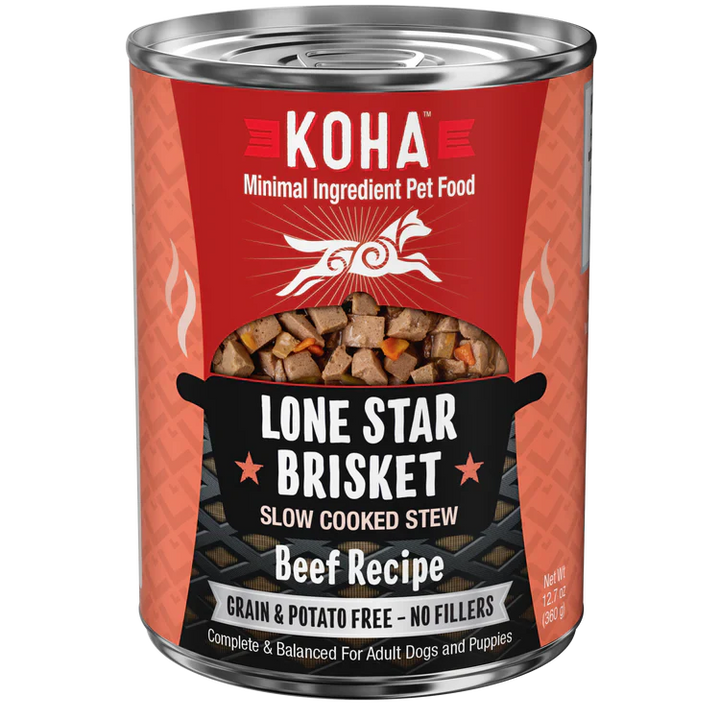 Koha Dog Grain Free Lone Star Stew 12.7oz. (Case of 12)