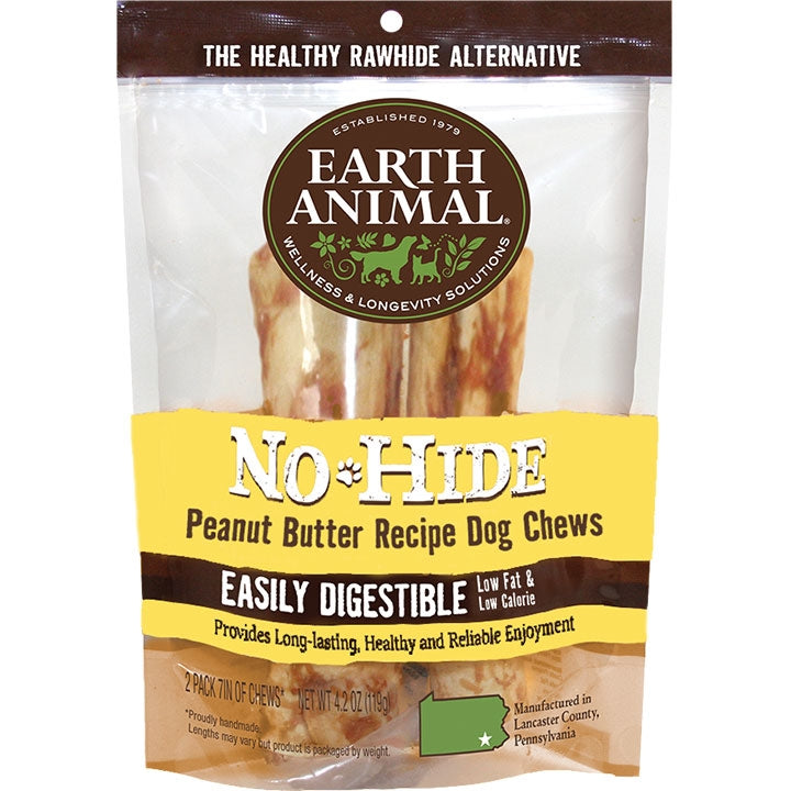 Earth Animal Nohide Peanut Butter Small 2 Pk-