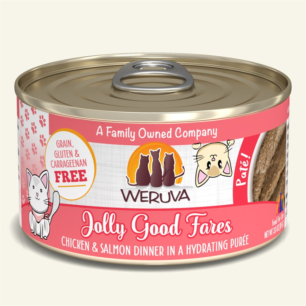 Weruva Cat Pate Jolly Good Fares 3oz. (Case of 8)