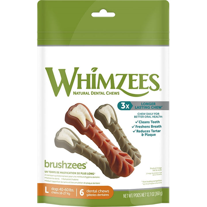 Whimzees Brushzees Large 12.7 oz. Bag-