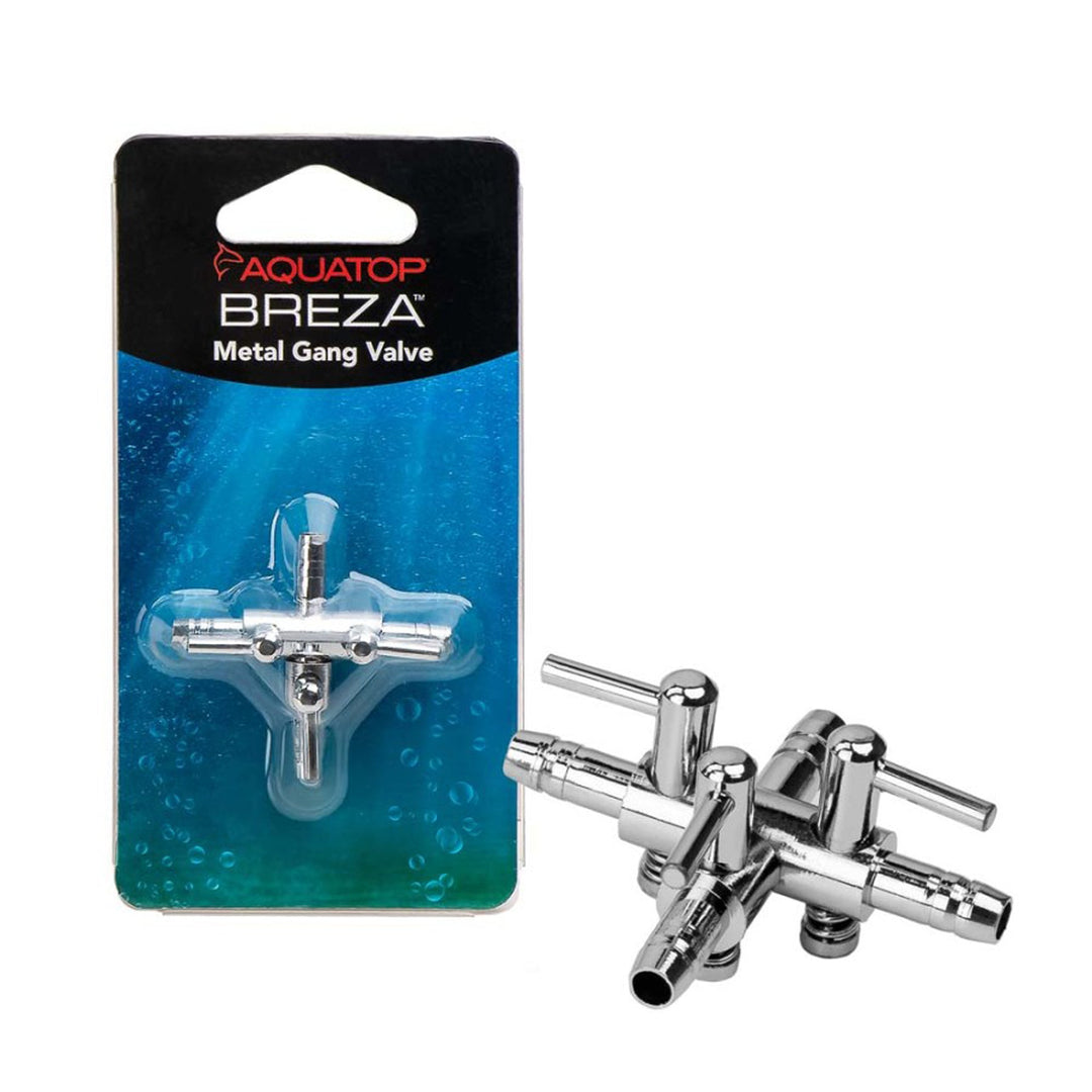 Aquatop BREZA Metal Gang Valve 3-Way Silver 1ea-