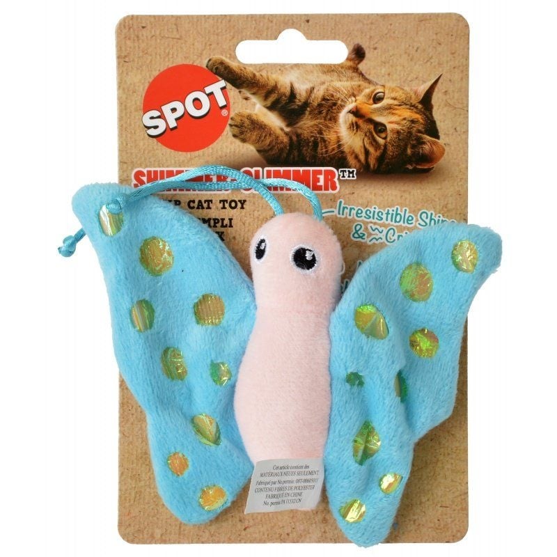 Spot Shimmer Glimmer Butterfly Catnip Toy - Assorted Colors - 1 Count-