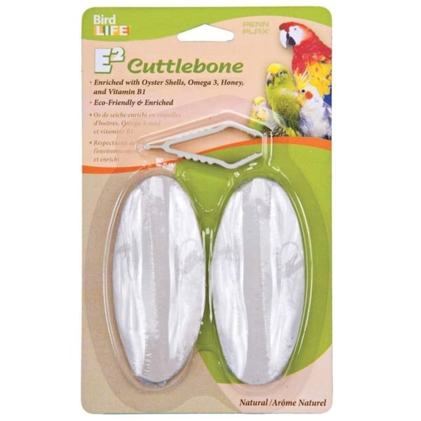 Penn Plax Bird Life E2 Natural Cuttlebone - 2 Count-