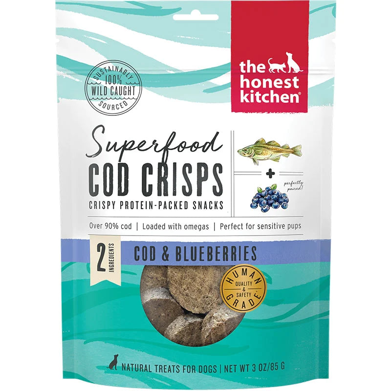 Honest Kitchen Dog Superfood Grain Free Cod Blueberry 3oz.-