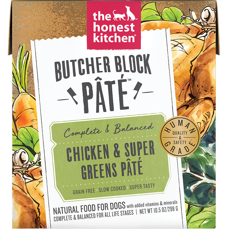 Honest Kitchen Dog Butcher Block Pate Chicken And Super Grains 10.5oz. (Case of 6)