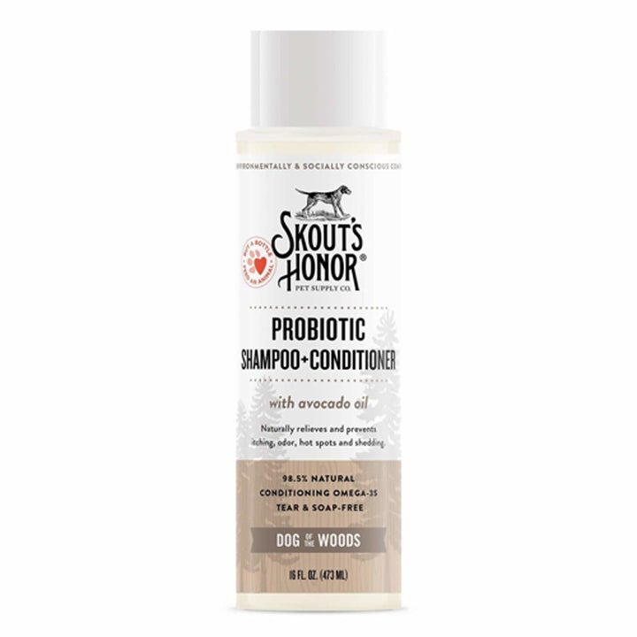 Skouts Honor Dog Probiotic Shampoo Conditioner Dog Of The Woods 16oz-